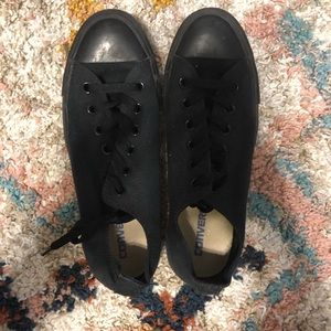 All Black Converse